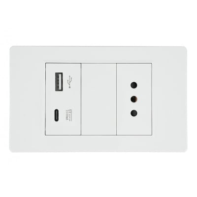 Cargador Usb Muro + Tomacorriente Simple UltraSmart Standard 1