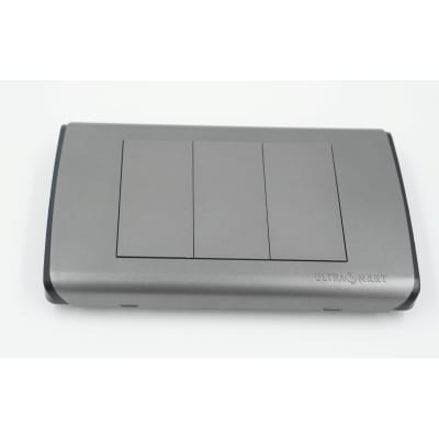Placa Doble Triple Enchufe o Interruptor UltraSmart Grey 1