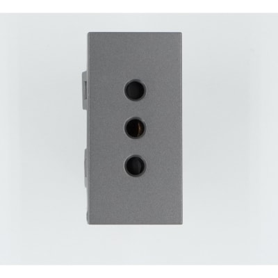 ModuloTomacorriente Simple 10A/250V UltraSmart Style Grey 1