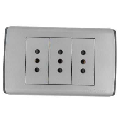 Tomacorriente Triple 10A UltraSmart Grey 1
