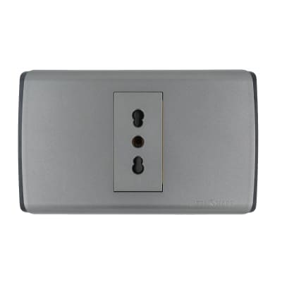 Tomacorriente Simple 10A/16A UltraSmart Grey