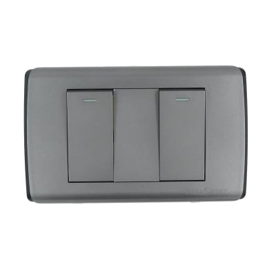 Interruptor Conmutador Doble 9/24  UltraSmart Grey