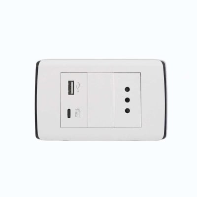 Cargador Usb Muro + Tomacorriente Simple UltraSmart Style White 1