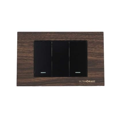 Interruptor Conmutador Doble 9/24 UltraSmart Wood