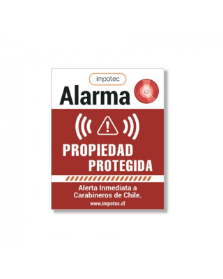 Alarma Comunitaria 20 W + 4 Controles + 4 placas Disuasivas / IMPOTEC 3