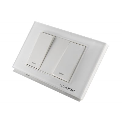 Interruptor 9/12 2 Modulos Linea Crystal 7