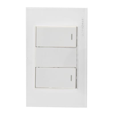 Interruptor 9/12 2 Modulos Linea Crystal 10