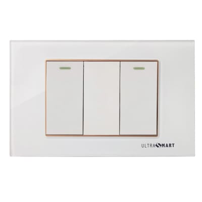 Interruptor Conmutador Doble 9/24 Linea Crystal Advantage