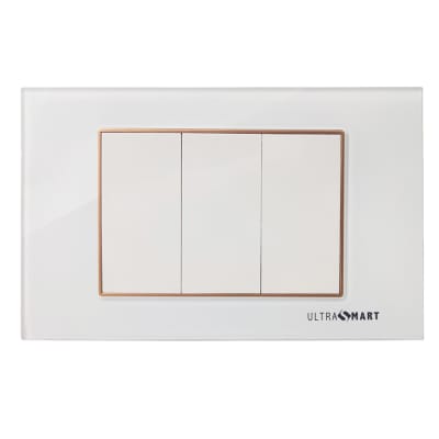 Tapa Doble Triple Enchufe o Interruptor Linea Crystal Advantage 1