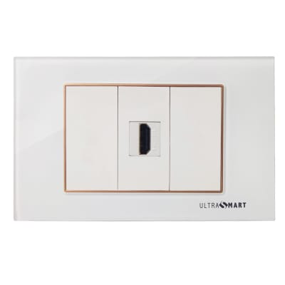 Placa de Muro 1 Puerto HDMI Linea Crystal Advantage