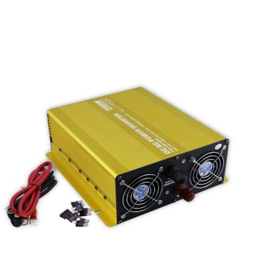 Inversor de Corriente de Onda Pura Senoidal 2000W DC 12V a AC 220V 50HZ 8