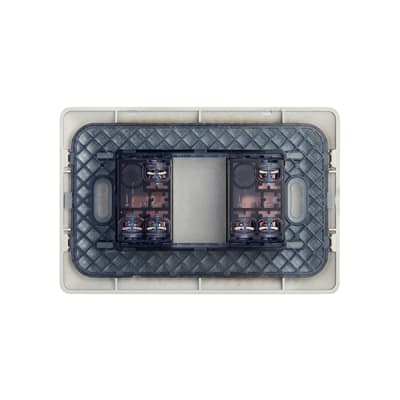 Interruptor Doble 9/15 10A STANFORD Café 3