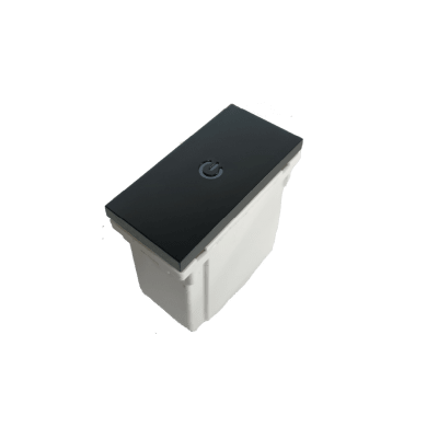 Interruptor Inteligente WiFi Pulsador Fisico Negro – Simple (1 Módulo)