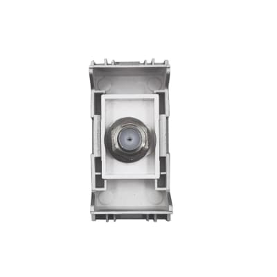 Toma TV Cable Muro Linea Crystal Grey 4