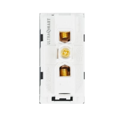 ModuloTomacorriente Simple 10A/250V UltraSmart Crystal Black 1