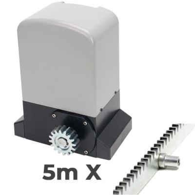 Kit Motor Porton Automatico 2500kg Uso Condominio + 5m Cremalleras 1