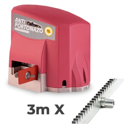 KIT PORTON VELOTI SPEED 500KG + 3m CREMALLERAS 1