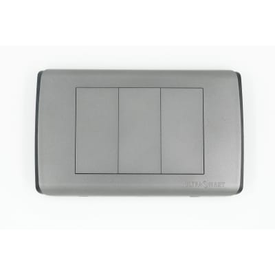 Placa Doble Triple Enchufe o Interruptor UltraSmart Grey 3
