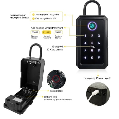 Porta Llaves Seguridad Digital Tuya Smart 7