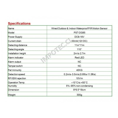 Sensor De Movimiento Exterior Antimascotas Doble Pir Cableado 4