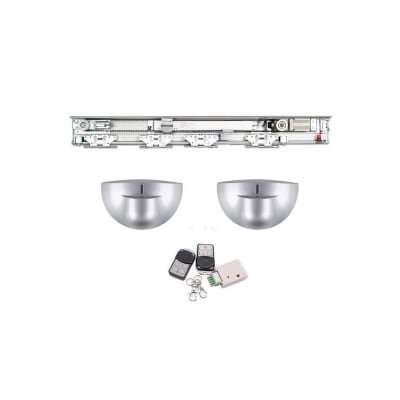 Sistema de Apertura 2 hojas Puertas de Vidrio Corredera 2