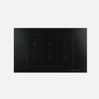 Tomacorriente Triple 10A UltraSmart Black