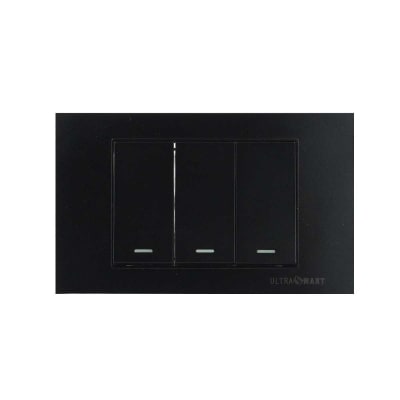 Interruptor Triple 9/12 UltraSmart Black