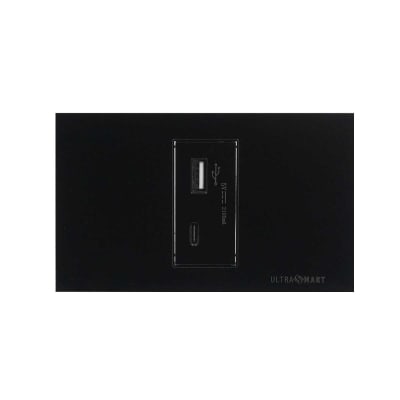 Cargador Usb Muro + tipo C 2100mA / DC5V UltraSmart  Black 1