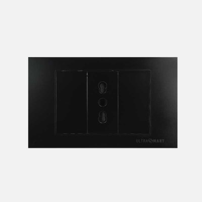 Tomacorriente Simple 10-16A/250V UltraSmart  Black