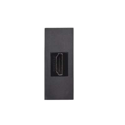 Placa de Muro 1 Puerto HDMI Linea Crystal Grey 2