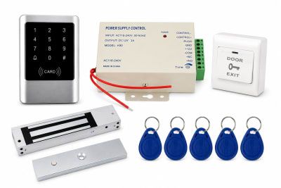 KIT CONTROL DE ACCESO RFID PANTALLA TÁCTIL CON CERRADURA 180KG 1