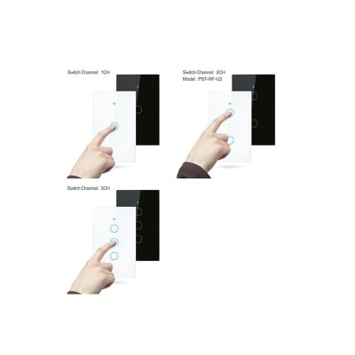 Smart Switch 2 Canales Blanco Para Alarma G90 Plus 3