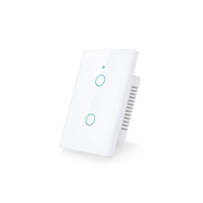 Smart Switch 2 Canales Blanco Para Alarma G90 Plus 5