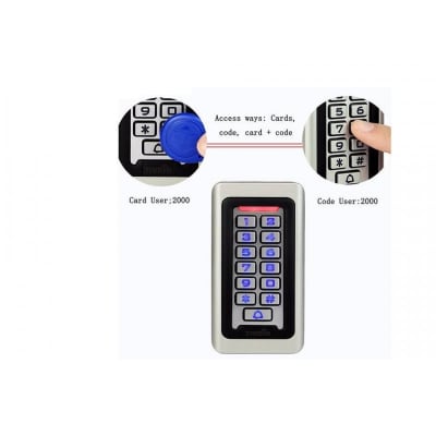 Teclado Control De Acceso Proximidad Rfid 2000 User Ip68 3