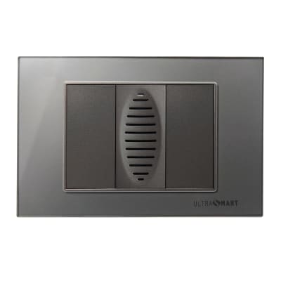 Interruptor Zumbador Embutido Linea Crystal Grey