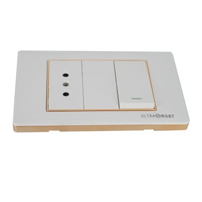 Tomacorriente 10A Simple + Interruptor 9/12 Doble Advantage 4