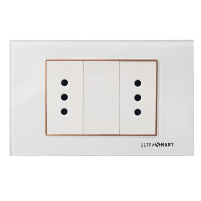 Tomacorriente Doble 10A Linea Crystal Advantage