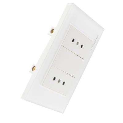 Tomacorriente Muro Doble Linea Crystal 5
