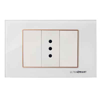 Tomacorriente Simple 10A Linea Crystal Advantage
