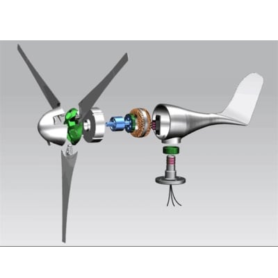 Turbina Eolica Generador Con Viento 400w 24v 3