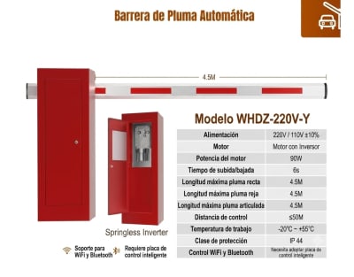 BARRERA VEHICULAR ESTACIONAMIENTO 4.5 METROS 1