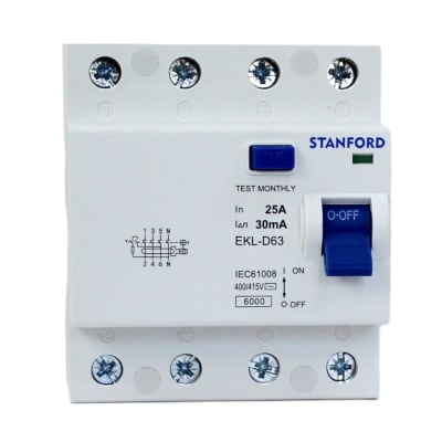 Interruptor Diferencial 4x25A 30mA STANFORD 2