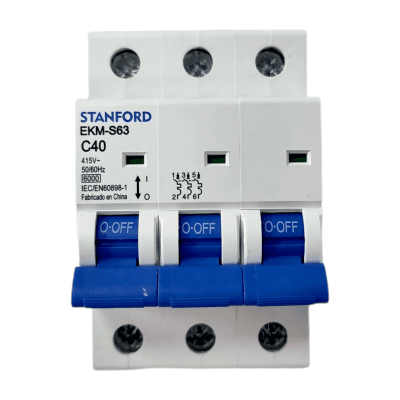 Interruptor Automático 3x40A 6KA Curva C STANFORD 2