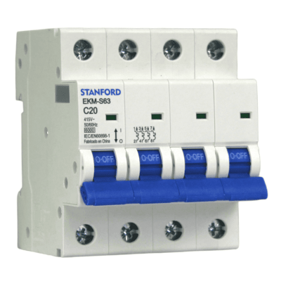 Interruptor Automático 4x20A 6KA Curva C STANFORD
