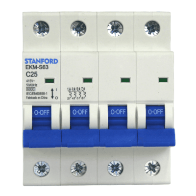 Interruptor Automático 4x25A 6KA Curva C STANFORD 2