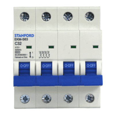 Interruptor Automático 4x32A 6KA Curva C STANFORD 2