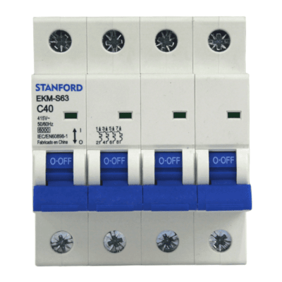 Interruptor Automático 4x40A 6KA Curva C STANFORD 2