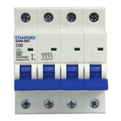 Interruptor Automático 4x50A 6KA Curva C STANFORD 2
