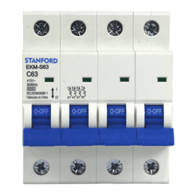 Interruptor Automático 4x63A 6KA Curva C STANFORD 2