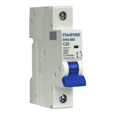Interruptor Automático 1x20A 6KA Curva C STANFORD